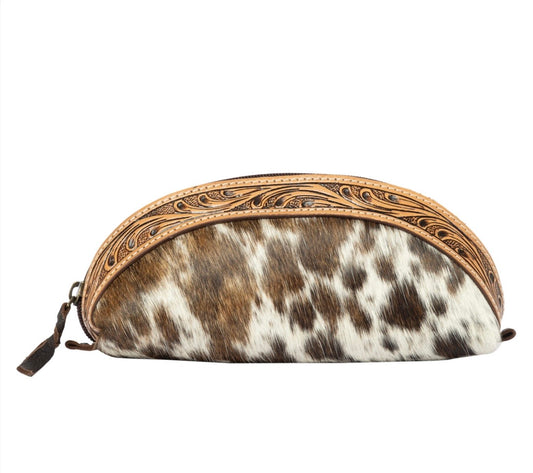 Tooled brush/makeup case