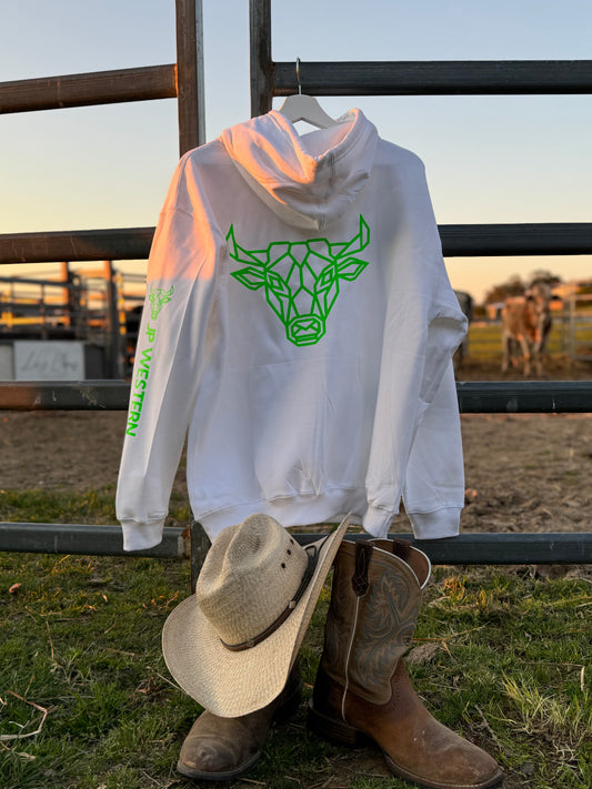 JP Signature White Hoodie