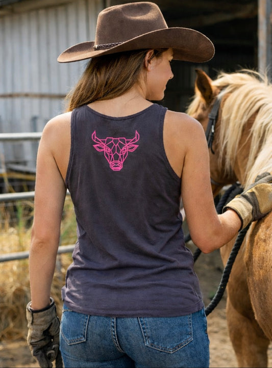 JP Western Ladies Grey Singlet